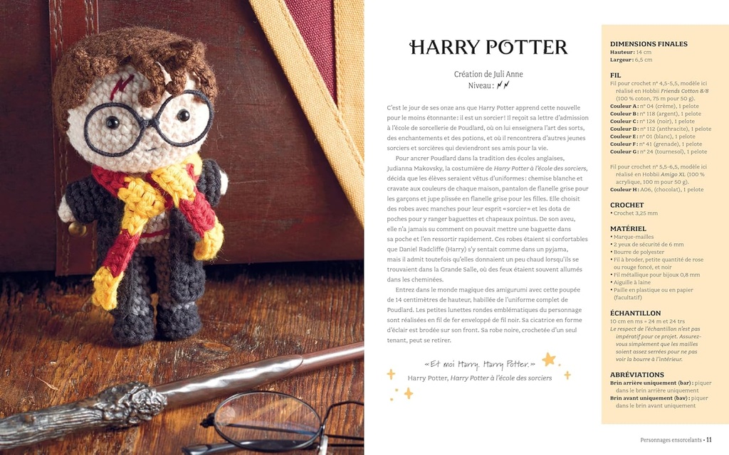 La magie du crochet amigurumi - Dans l'univers des films Harry Potter