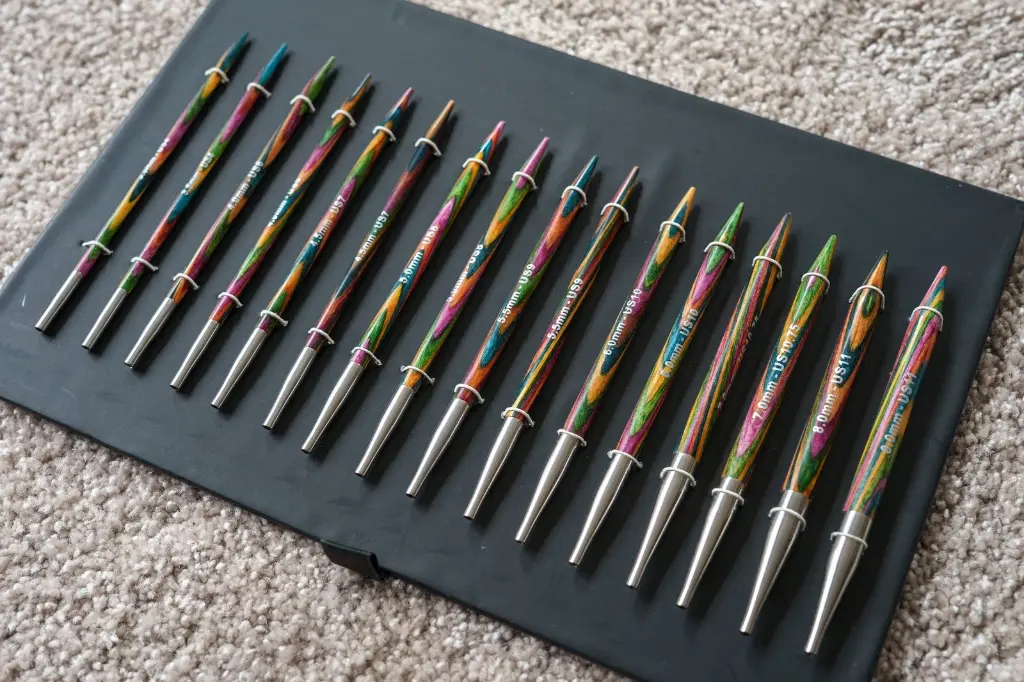 Knit Pro - Deluxe Set d'aiguilles à tricoter circulaires interchangeables en bois