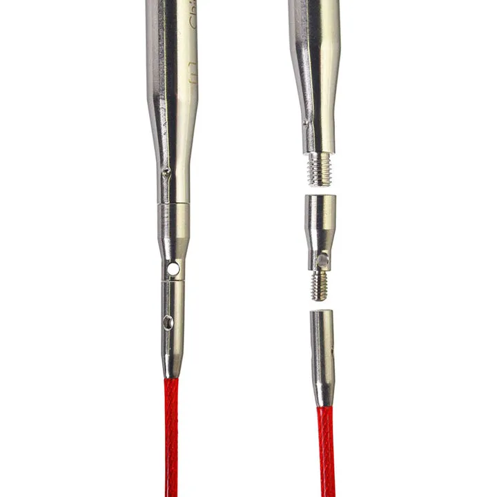 Adaptateurs pour pointes d'aiguilles interchangeables (S) à des câbles (M) - ChiaoGoo