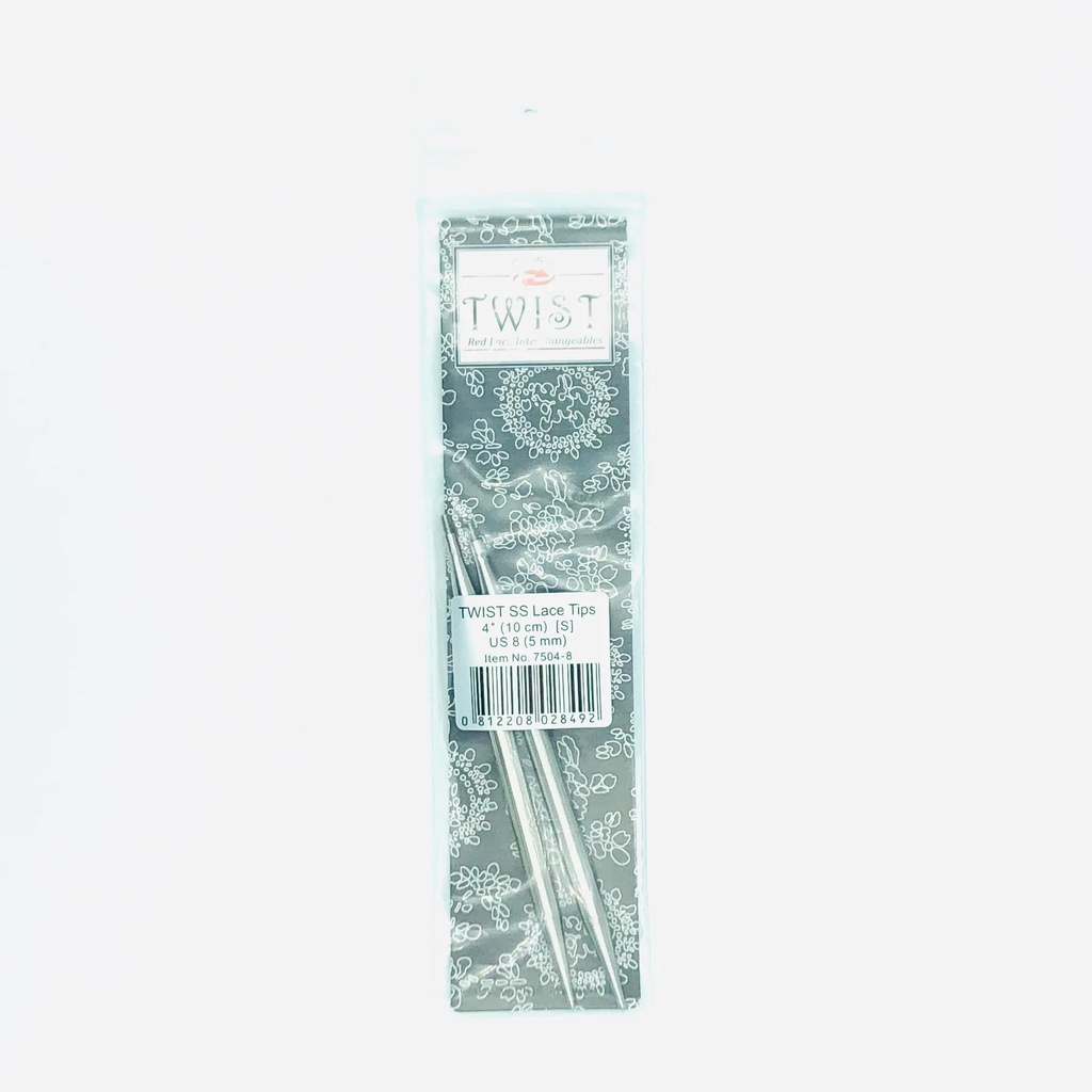 Aiguilles interchangeables Twist SS Lace Small 10 cm (2,75 - 5 mm) - ChiaoGoo