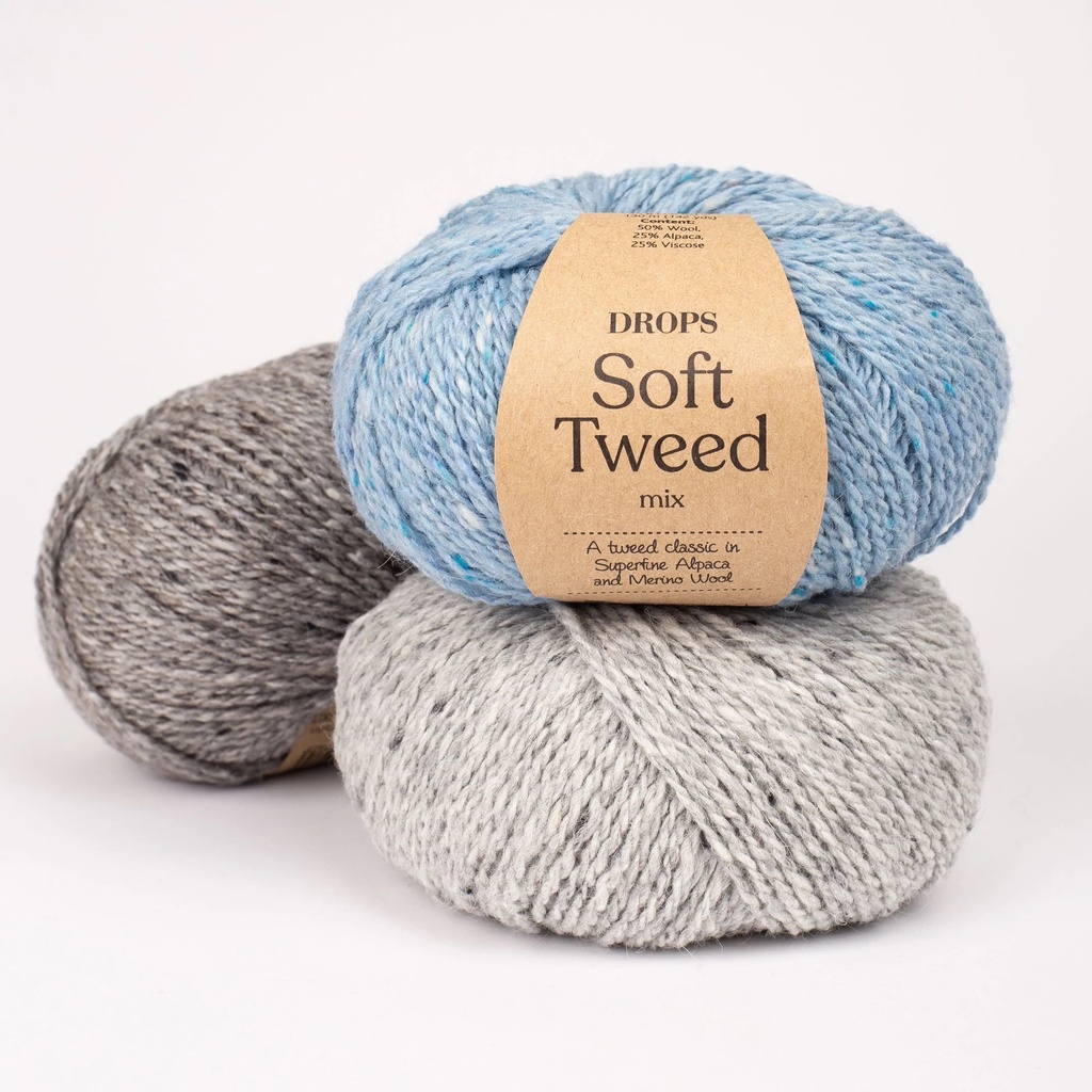 Drops - Soft Tweed uni colour