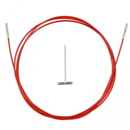 [CG-7508-S] Chiaogoo - Twist Red Cable Small (20 cm)