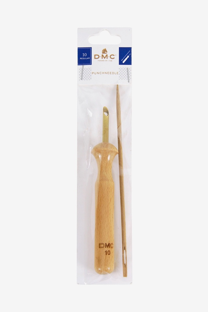 DMC - Punch needle 1 outil en bois + 1 aiguille à laine - 10 Regular