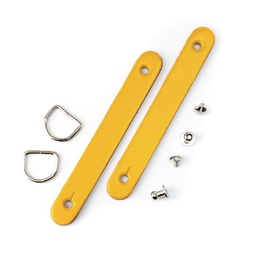 Miyako - Lot de 2 fermoirs ou attaches (Curry)