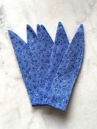 Miyako - noeuds tissu (fleurs bleues)