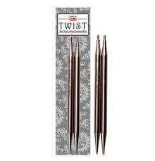 Aiguilles interchangeables  Twist SS Lace Large 8 cm (5,5 - 7 mm) - ChiaoGoo (6 mm)