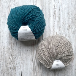 Kit col "Ino" (Plume/Poivre et sel)