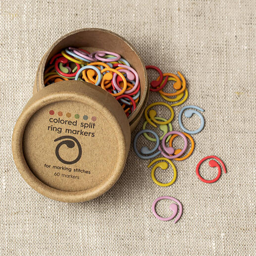 Colorful split ring markers - Cocoknits