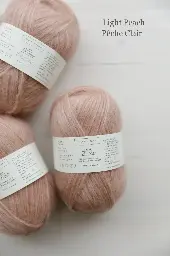 Biches et bûches - Le Gros Silk & Mohair (Pêche clair)