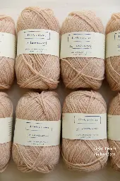 Biches et bûches - Le Lambswool (Pêche clair)