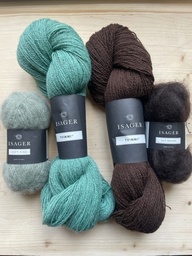 KIT Lace Loop Sweater  (XXL, Menthe/Brun)