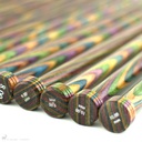 Aiguilles droites en bois naturel 40 cm - Knit Pro