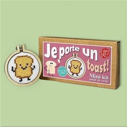 Mini Kit Point de Croix (Je porte un toast!)