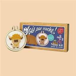 Mini Kit Point de Croix (Sois pas vache!)