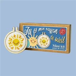 Mini Kit Point de Croix (Tu es mon rayon de soleil)