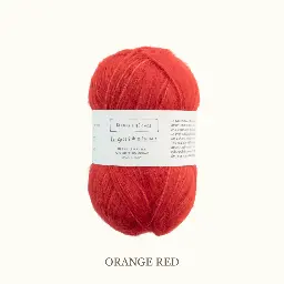 Biches et bûches - Le Gros Silk & Mohair (Rouge orange)