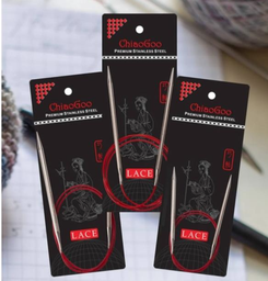 Chiaogoo - Red lace circular 80 cm (8 mm)