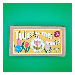 Mini Kit Point de Croix (Tulipes dans mes pensées)