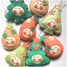 [kitnoelkawai] Kits feutrine (Noël Kawai)