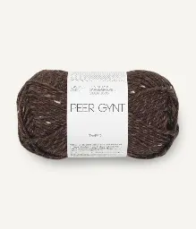 Sandnes Garn - Peer Gynt (3085 Dark Brown Tweed)