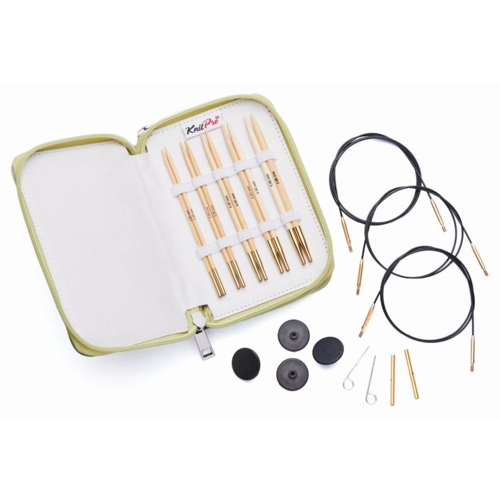 Set d'aiguilles interchangeables en bambou 13 cm- Knit Pro