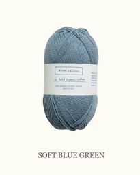 Biches et bûches - Le petit organic cotton (Soft blue green)
