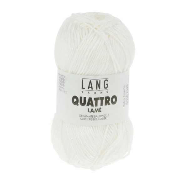 Quattro lamé - Lang Yarns (0001 Blanc)