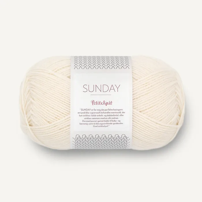 Sandnes Garn - Sunday by PetiteKnit (1012 Whipped cream)