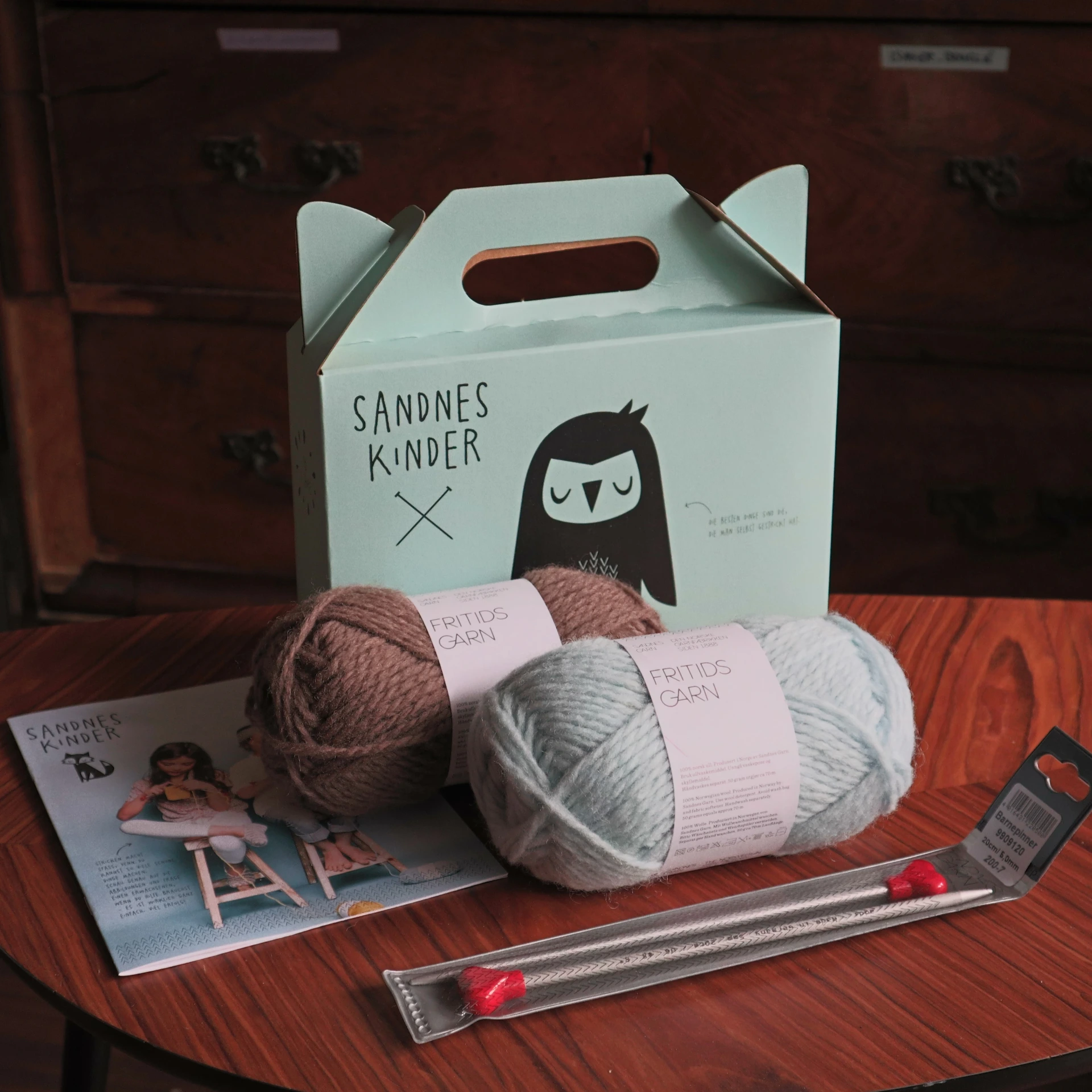 Kit tricot enfants - Sandnes Garn (Acorn - Dream blue)