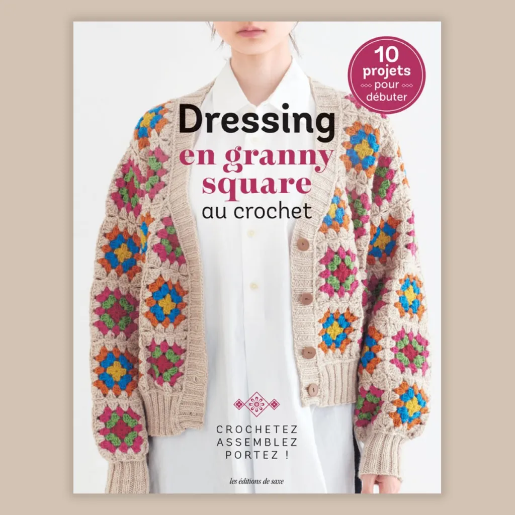 Dressing en granny square au crochet