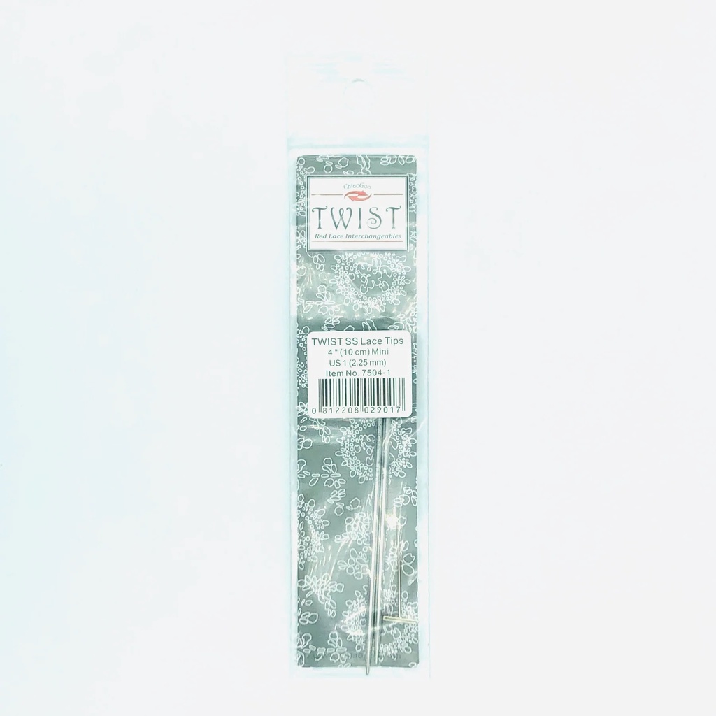 Aiguilles interchangeables Twist SS Lace Mini 10 cm (1,5 - 2,5 mm) - ChiaoGoo (2.5 mm)