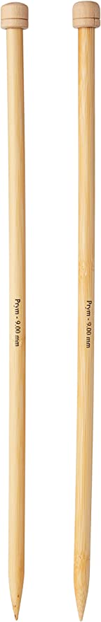 Aiguilles droites en bambou 33 cm - Prym (3 mm)