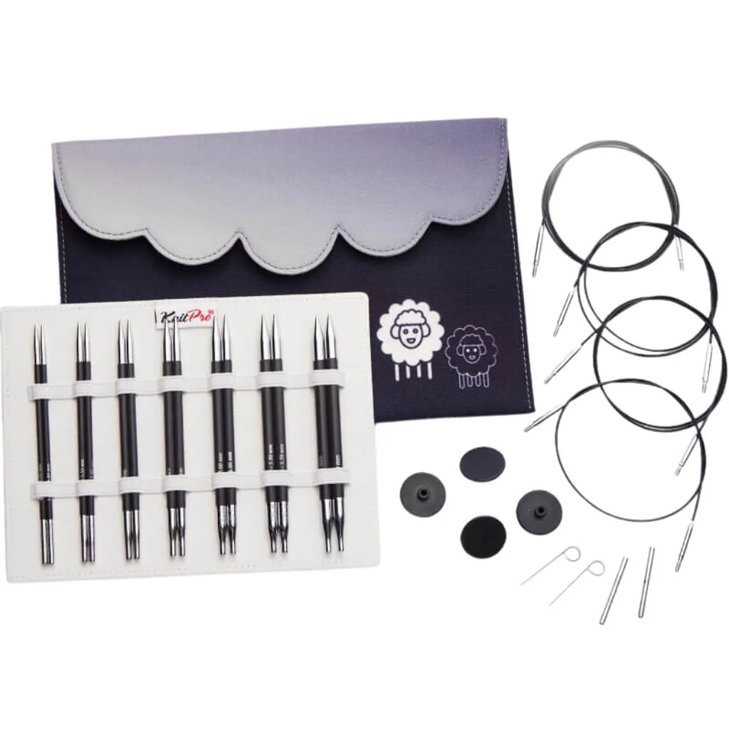 Set d'aiguilles interchangeables carbone 13cm - Knit Pro