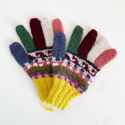 Gants enfants "pompoms" 4 - 8 ans