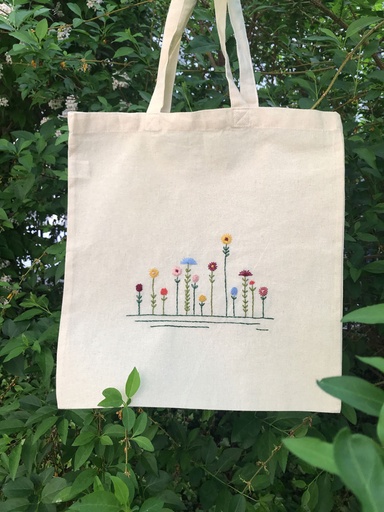 Kit - Broderie Pochon fleuri